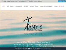 Tablet Screenshot of amysbodytherapy.com